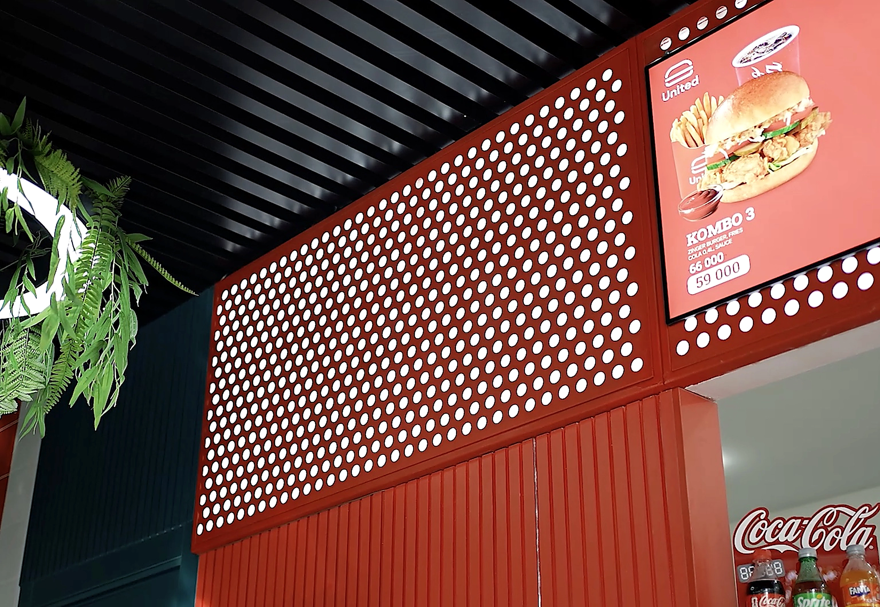 UNITED BURGER — современный мебель для fast food ресторана