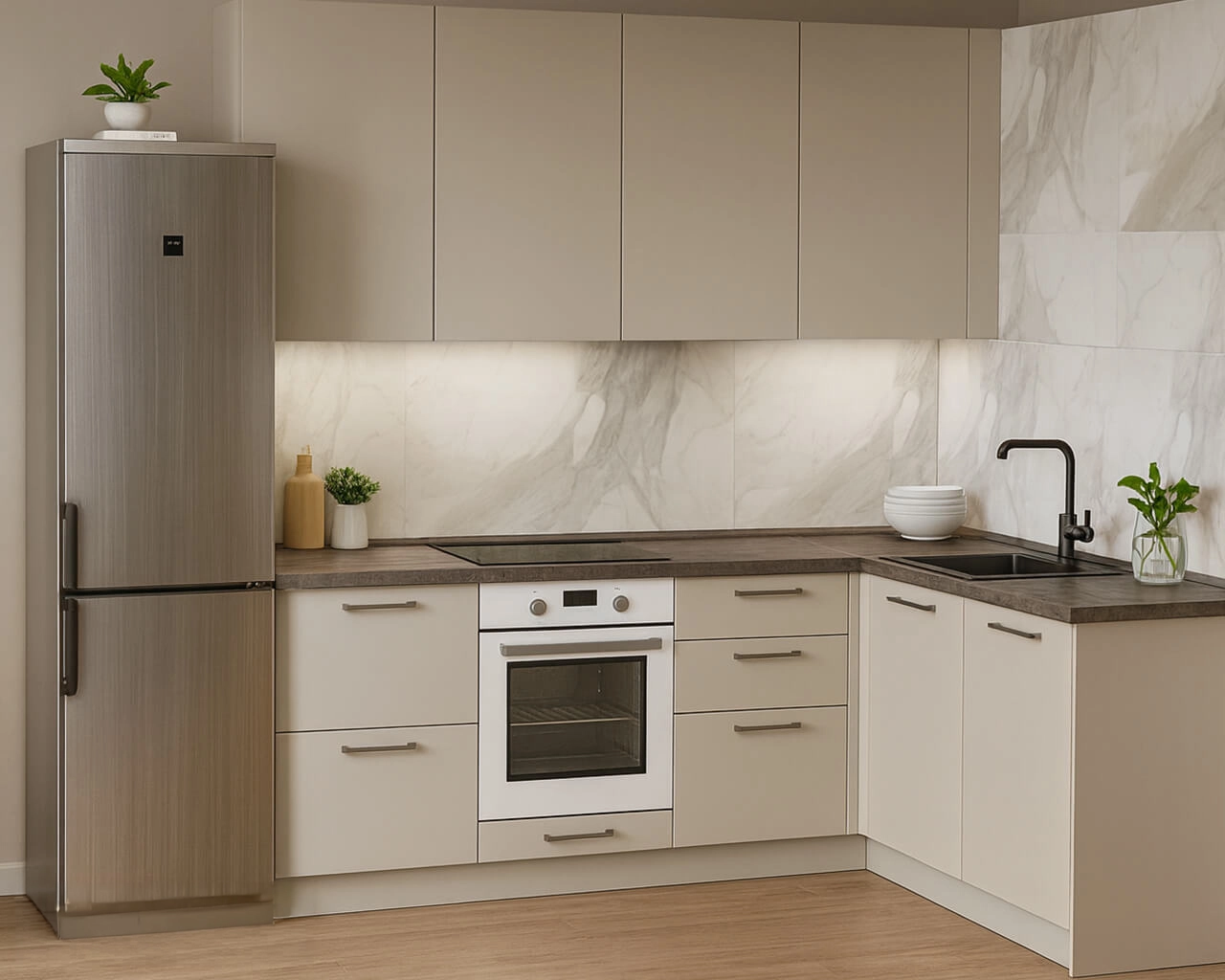 CUCINA CREMA ELEGANTE